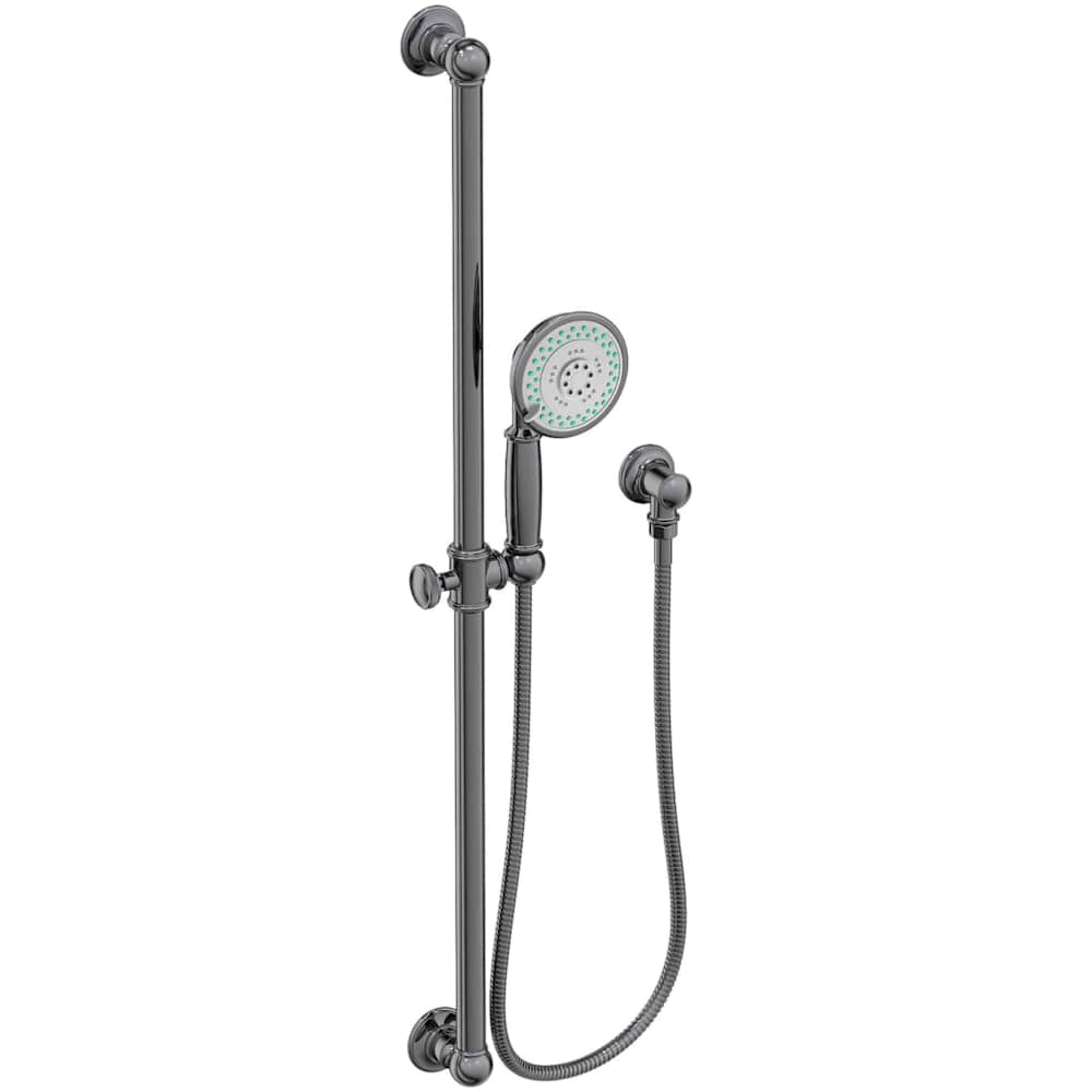 Ithaca Multi-Function Hand Shower Package with Slide Bar, Hose and Wall Supply Included