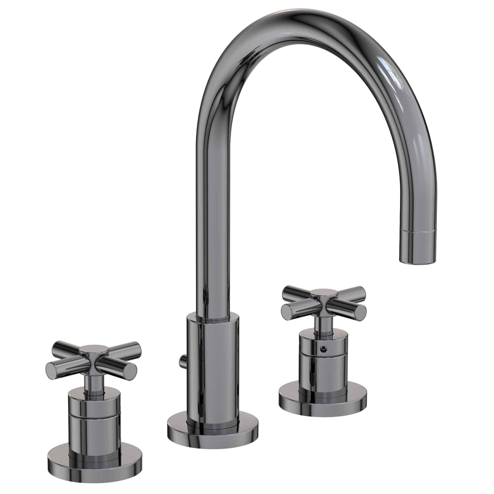 East Linear 1.2 GPM Widespread Bathroom Faucet with Pop-Up Drain Assembly