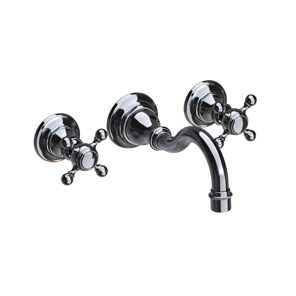 Victoria 1.2 GPM Wall Mounted Widespread Bathroom Faucet