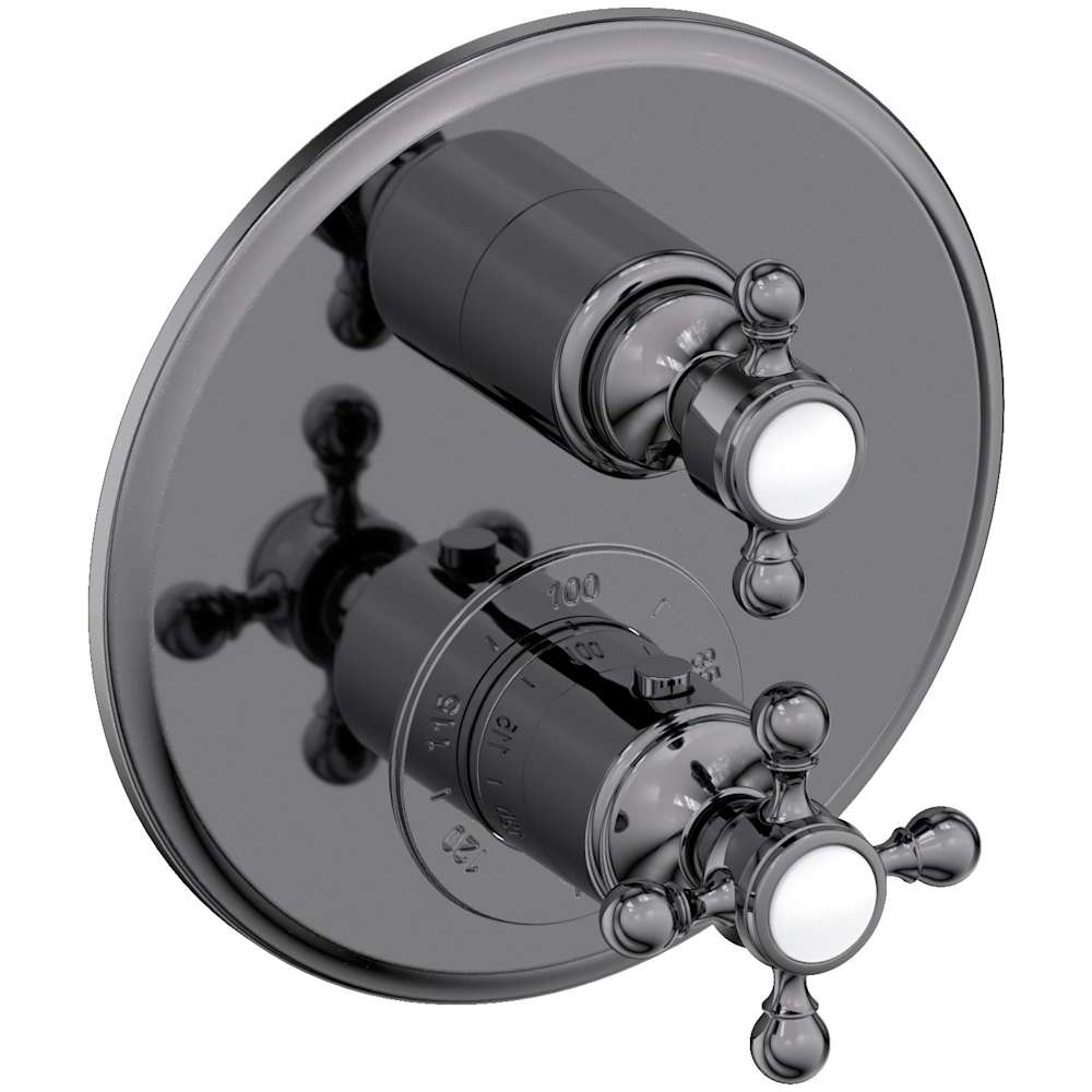 Astor Thermostatic Valve Trim Only with 2 Cross Handles - Less Rough In