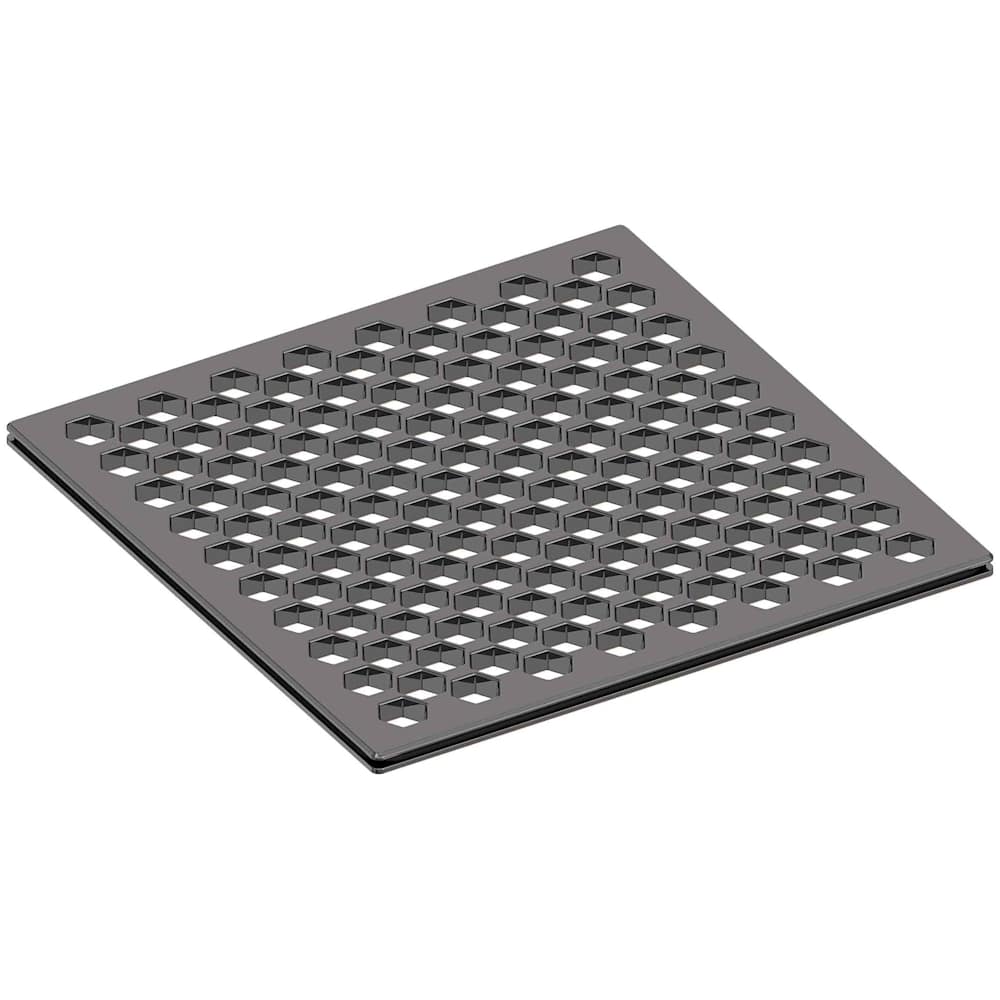6" Square Shower Drain Trim - Less Drain Throat
