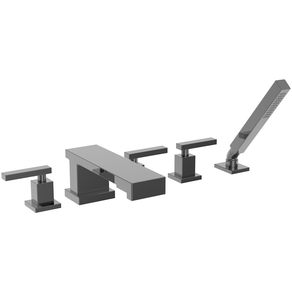 Skylar Double Handle Roman Tub Faucet with Hand Shower - Less Rough-in Valve