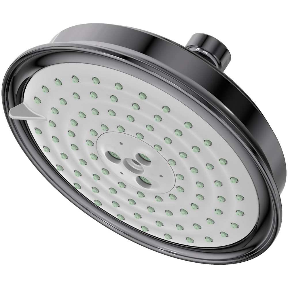 Tub & Shower Series 1.8 GPM Multi Function 6-1/4" Shower Head with Full, Massage, and Intense Turbo Spray