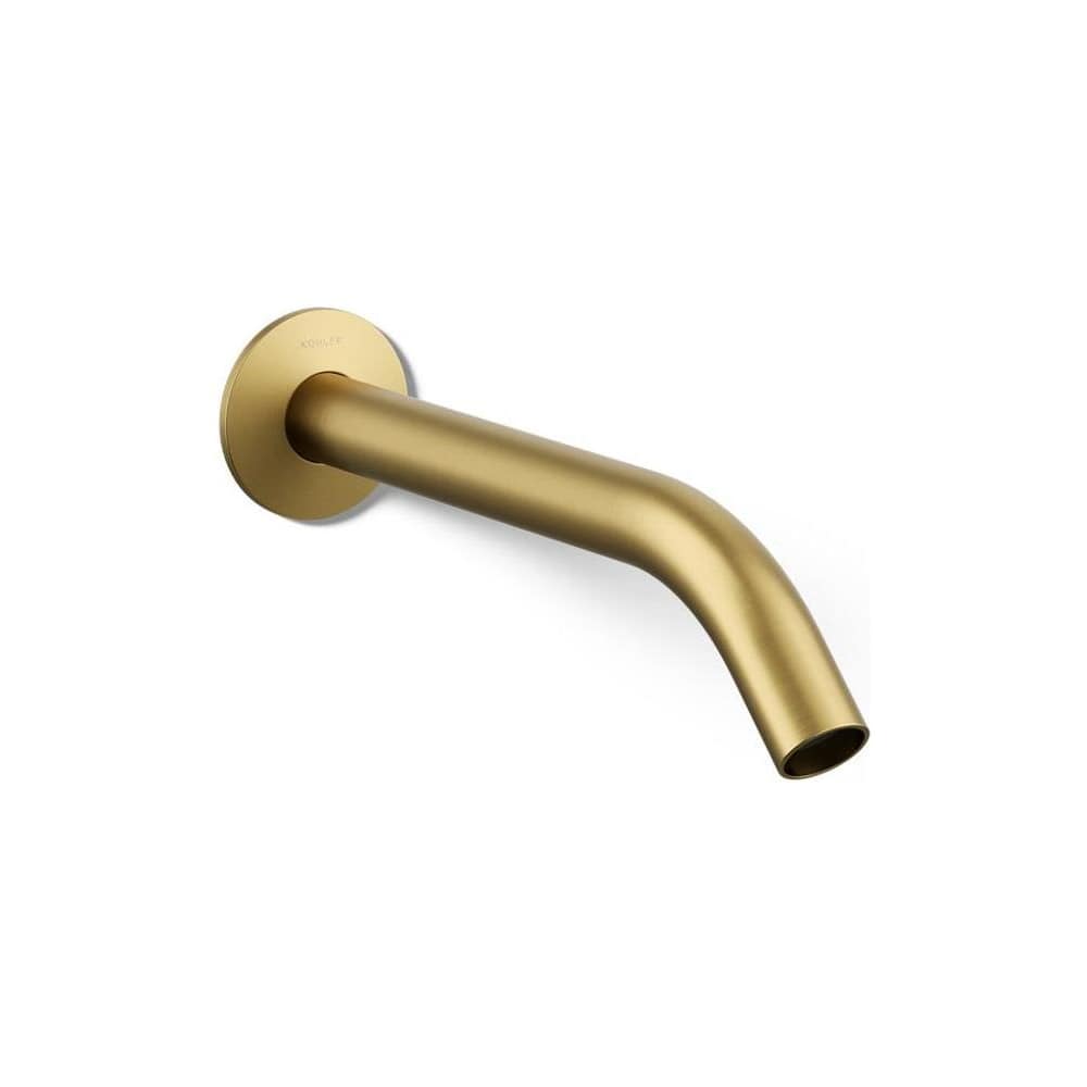 Components 1.2 GPM Wall Mounted Bathroom Faucet Spout with Tube Design - Less Handles