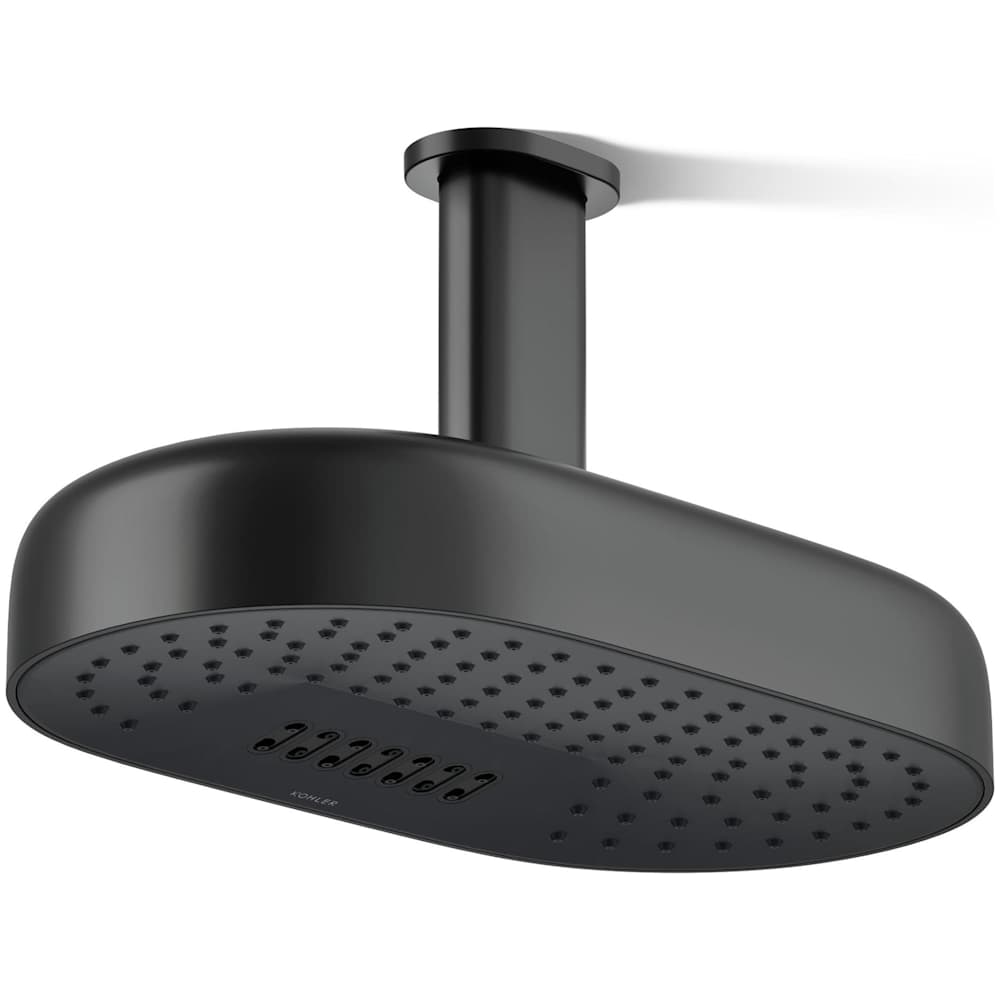 Statement Oblong 14" Two-Function 2.5 GPM Rainhead with MasterClean Sprayface and Katalyst Air-Induction Technology