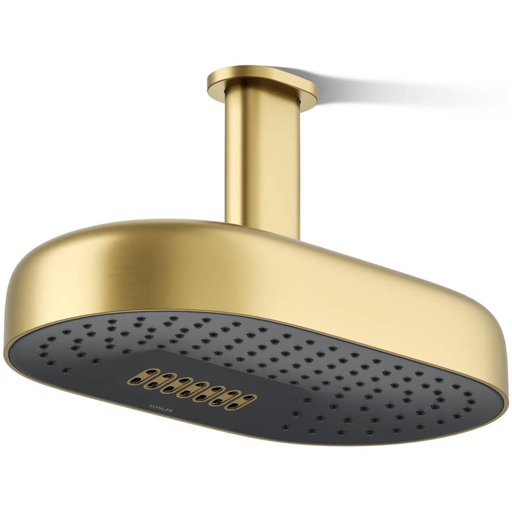 Statement Oblong 14" Two-Function 2.5 GPM Rainhead with MasterClean Sprayface and Katalyst Air-Induction Technology