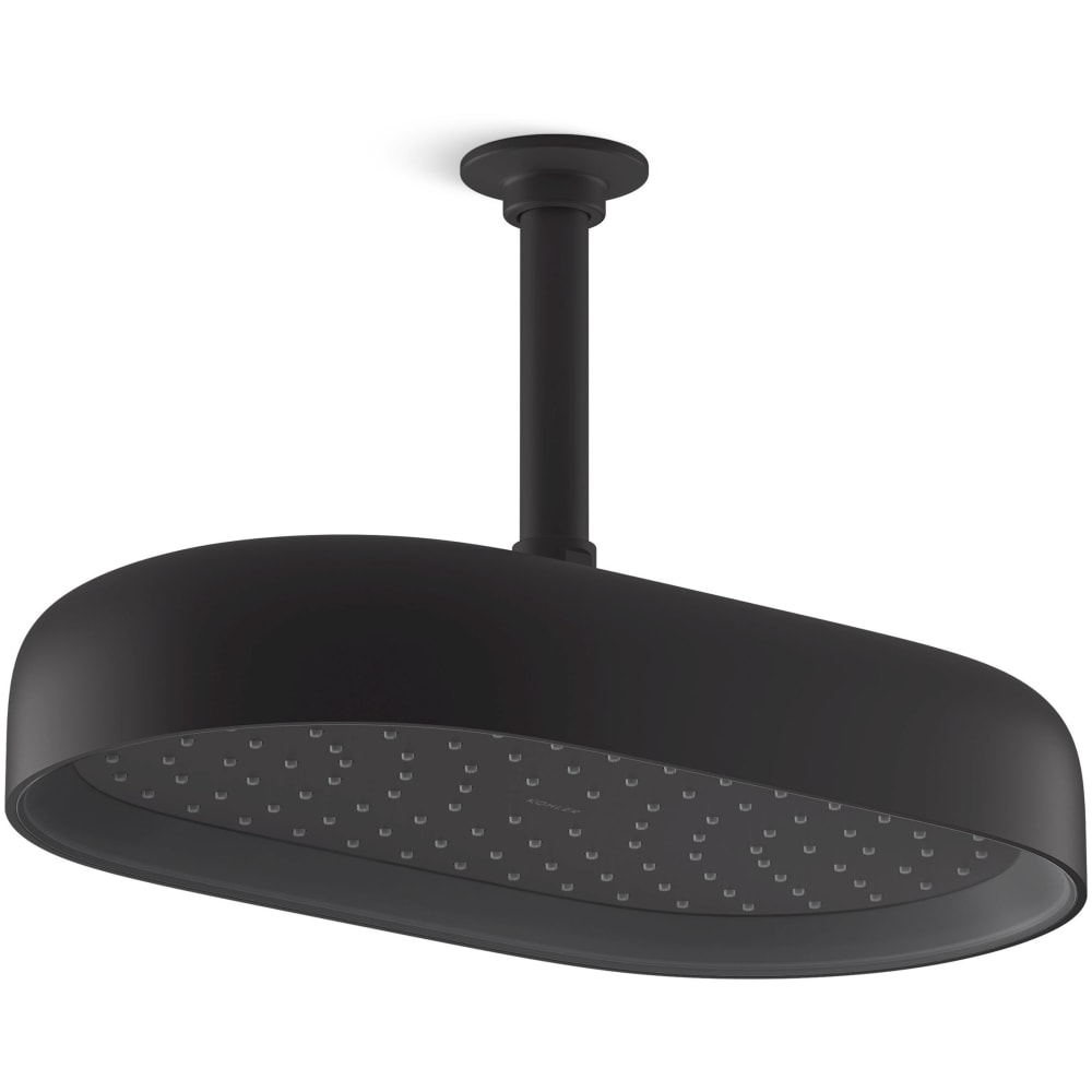 Statement Oblong 14" Single Function 2.5 GPM Rainhead with MasterClean Sprayface and Katalyst Air-Induction Technology