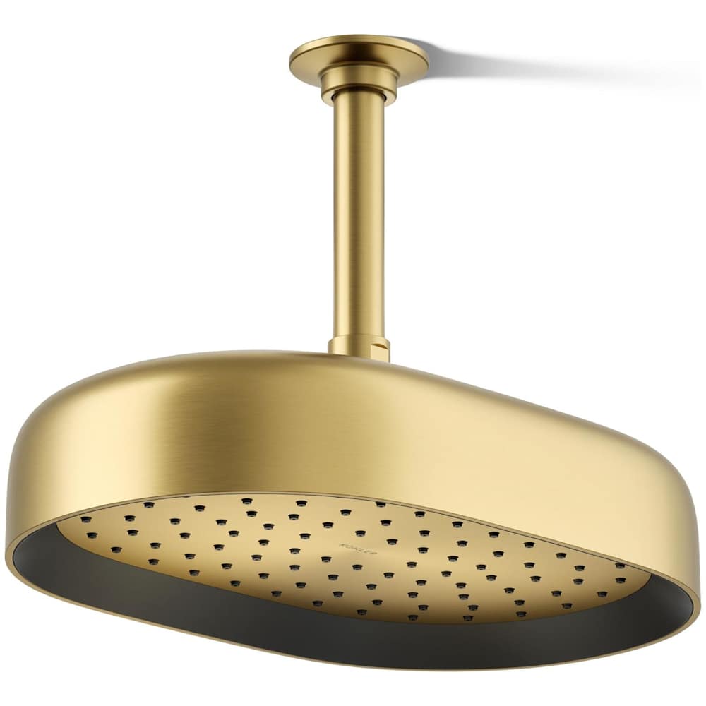 Statement Oblong 12" Single Function 2.5 GPM Rainhead with MasterClean Sprayface and Katalyst Air-Induction Technology