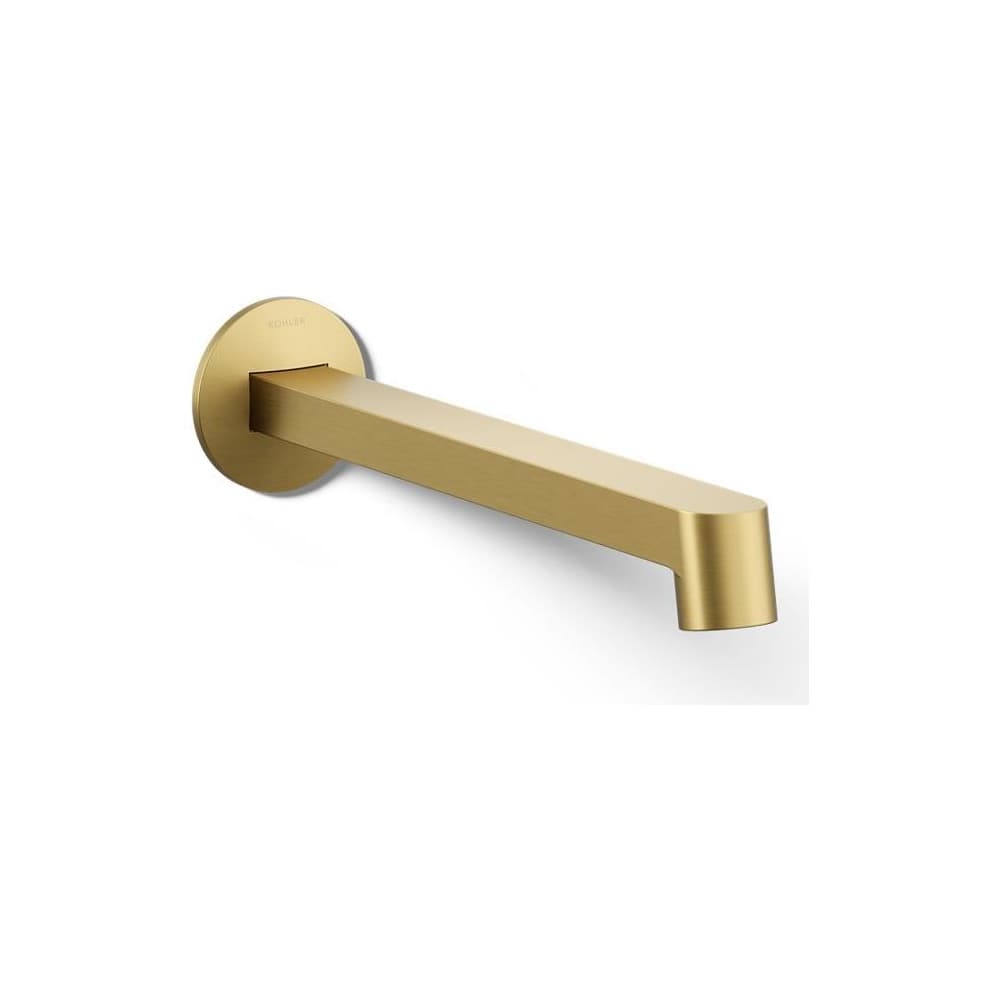 Components 1.2 GPM Wall Mounted Bathroom Faucet Spout with Row Design - Less Handles