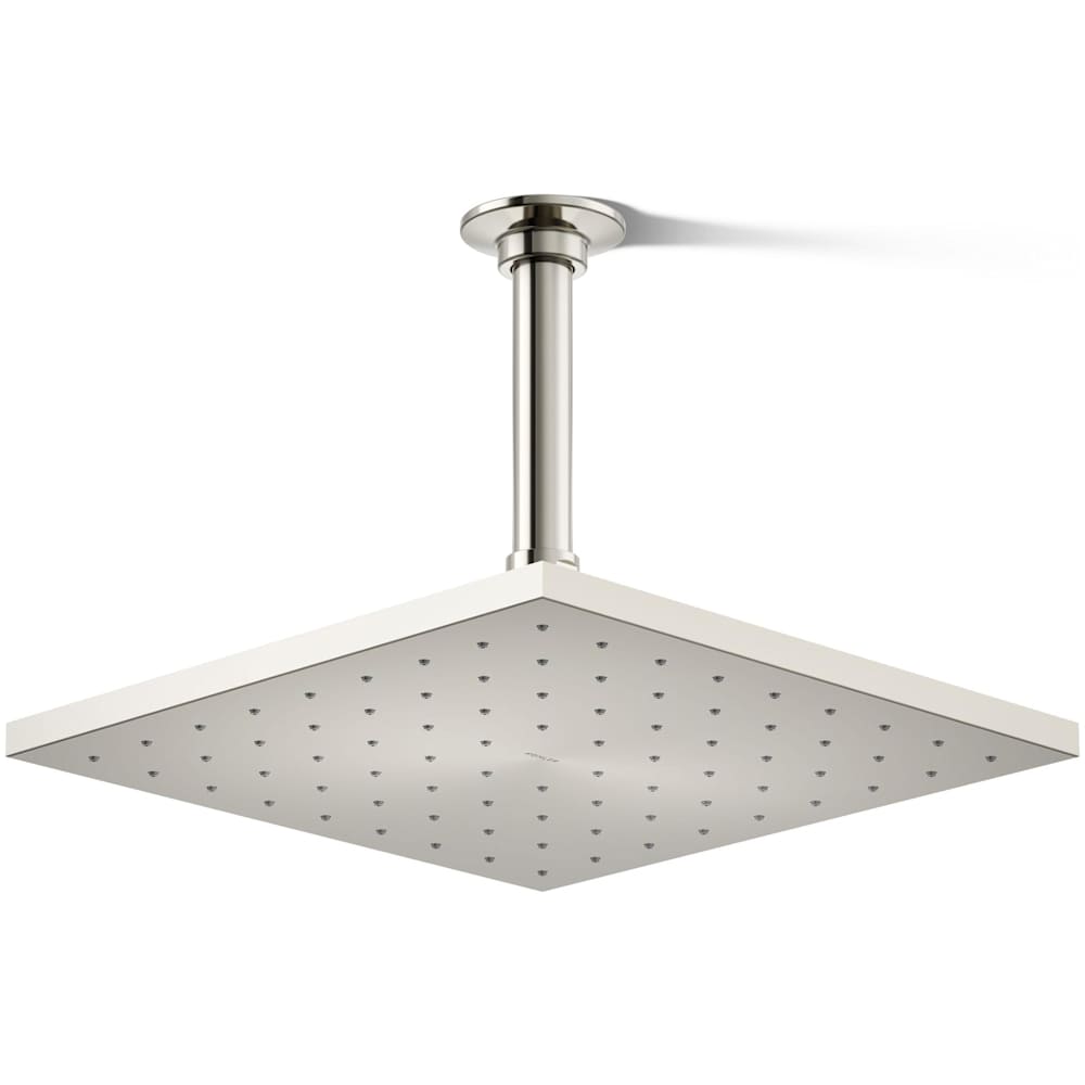 Radiant Contemporary Square 10" Single Function 1.75 GPM Rainhead with MasterClean Sprayface and Katalyst Air-Induction Technology