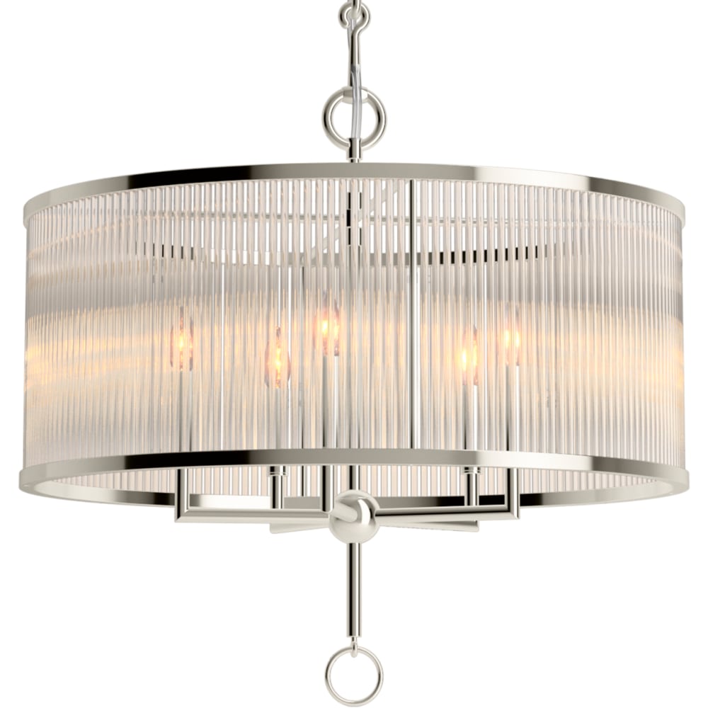 Terret 5 Light 29" Wide Taper Candle Drum Chandelier