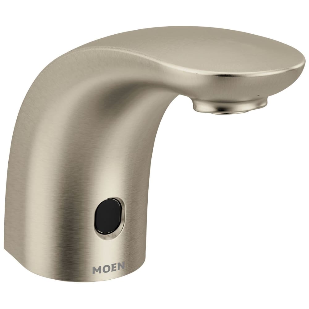 Moen M-POWER 0.5 GPM Single Hole Bathroom Faucet Brushed Nickel