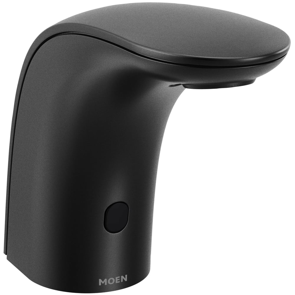 Moen M-POWER 0.5 GPM Single Hole Bathroom Faucet Matte Black