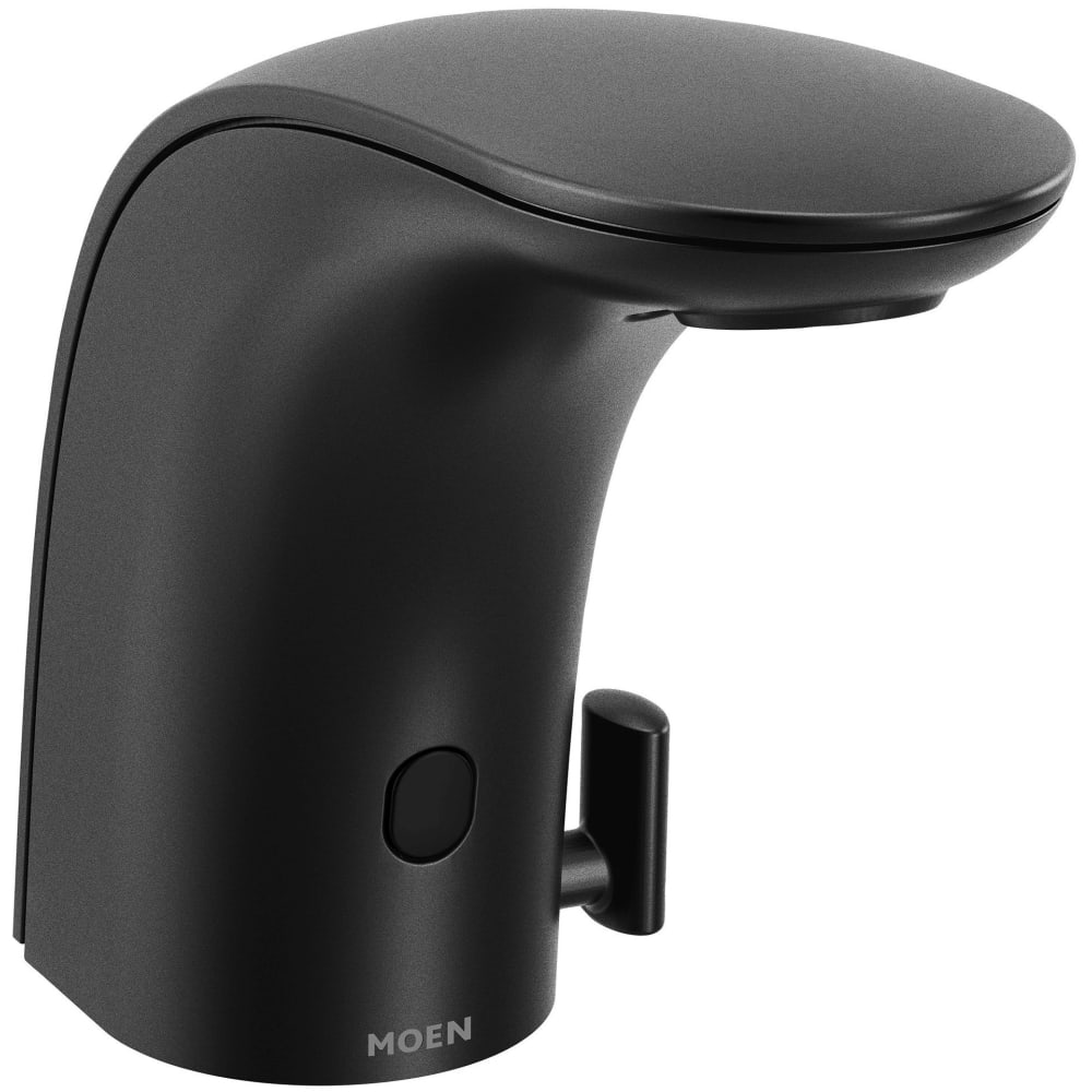 Moen M-POWER 0.5 GPM Single Hole Bathroom Faucet Matte Black