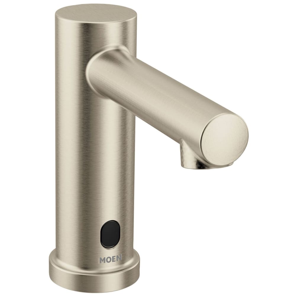 Moen M-POWER 0.5 GPM Single Hole Bathroom Faucet Brushed Nickel