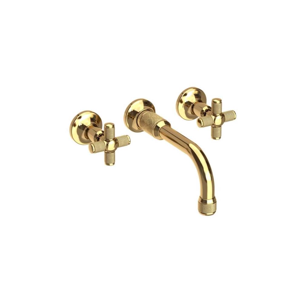 Clemens 1.2 GPM Wall Mounted Widespread Bathroom Faucet with Cross Handles