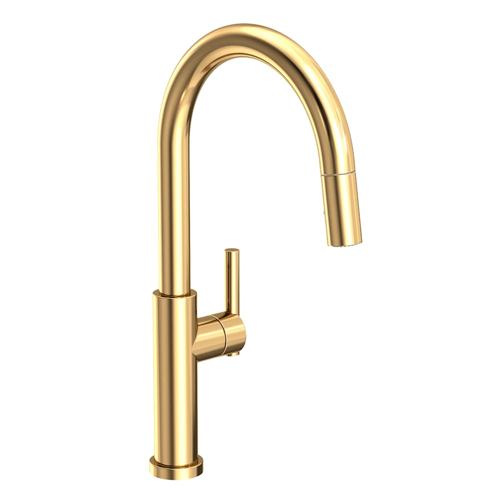 East Linear 1.8 GPM Single Hole Pull Down Kitchen Faucet