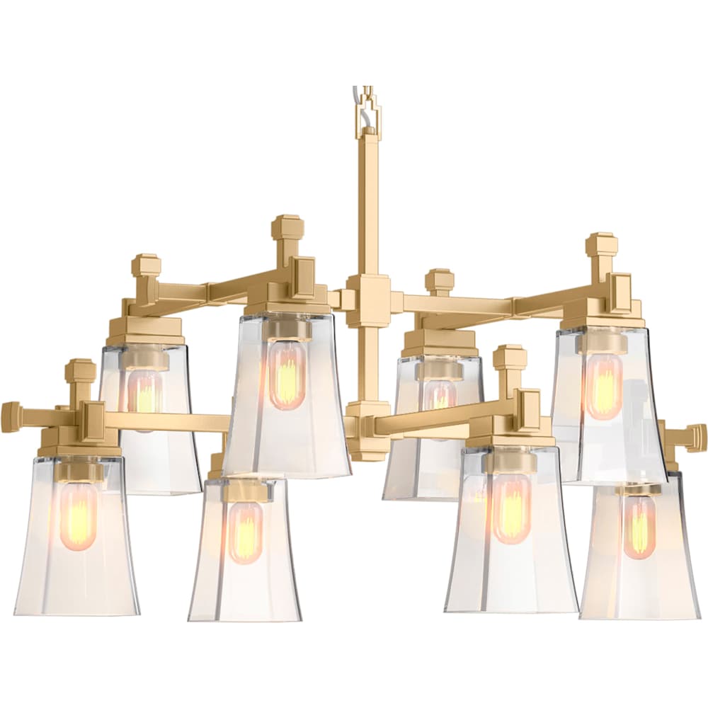 Riff 8 Light 33" Wide Chandelier