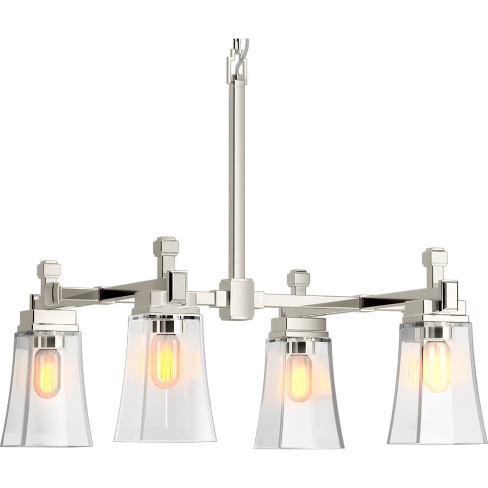 Riff 4 Light 31" Wide Chandelier