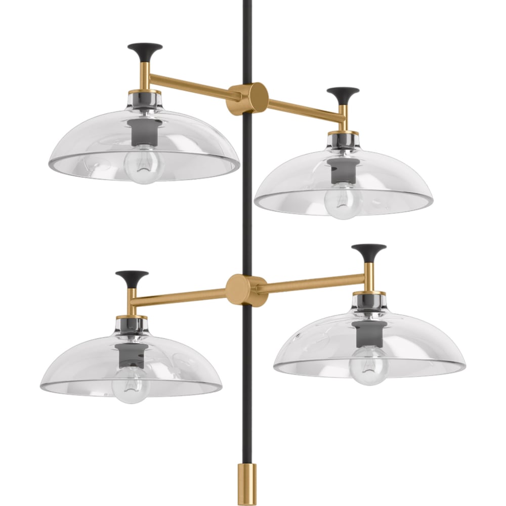 Tone 4 Light 25" Wide Chandelier