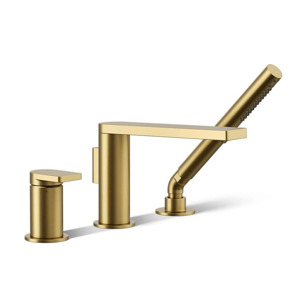 Composed Deck Mounted Roman Tub Filler with Built-In Diverter - Includes Hand Shower