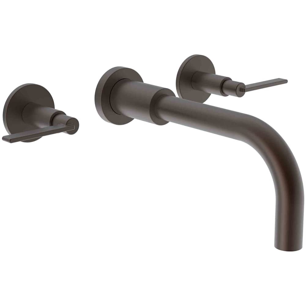 Tolmin 1.2 GPM Wall Mounted Widespread Bathroom Faucet with Lever Handles