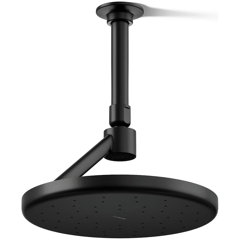 Statement Round 8-7/8" Open Rain Iconic Single Function 2.5 GPM Rainhead with Gravity-Delivered Full Coverage Rain Spray
