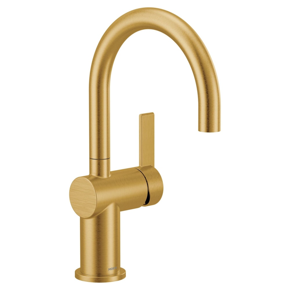 Moen Cia 1.5 GPM Single Hole Bar Faucet Brushed Gold