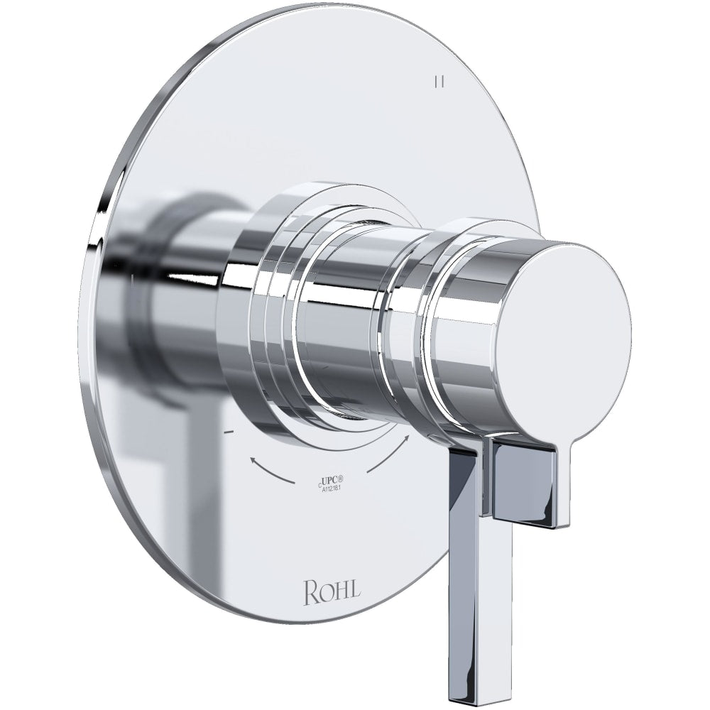 Lombardia Three Independent Function Thermostatic Valve Trim Only with Single Lever Handle, Integrated Diverter, and Volume Control - Less Rough In