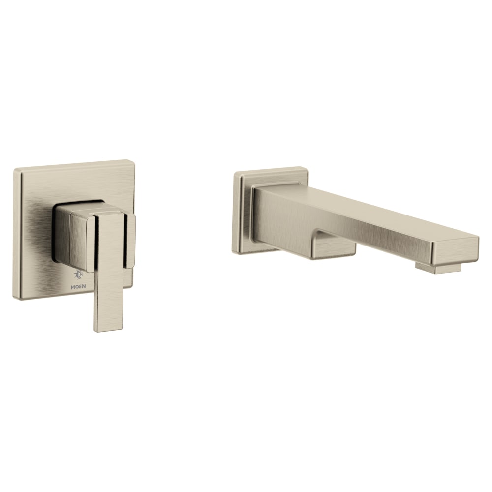 Moen Double Handle Widespread Bathroom Faucet from the 90 Degree Collection Chrome