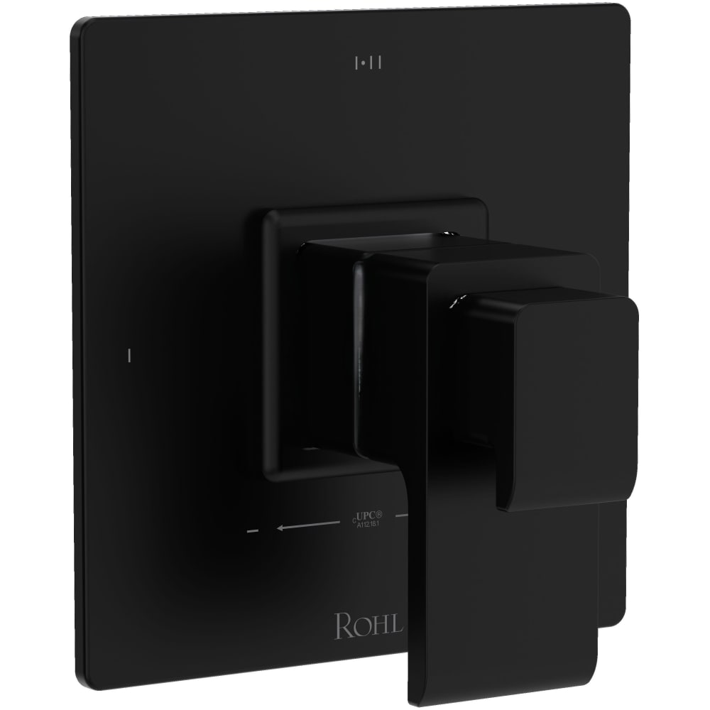 Two Independent and One Shared Function Thermostatic Valve Trim Only with Single Lever Handle, Integrated Diverter, and Volume Control - Less Rough In