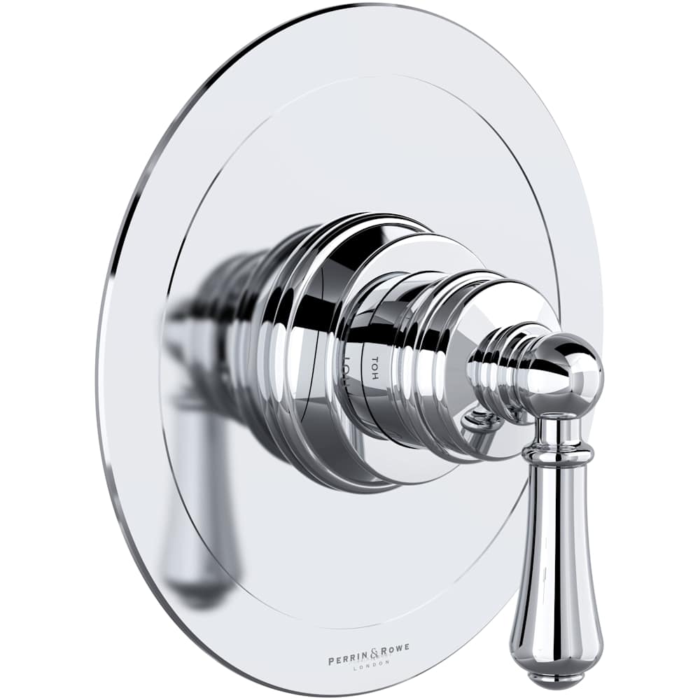 Georgian Era Pressure Balanced Valve Trim Only with Single Lever Handle and Volume Control - Less Rough In