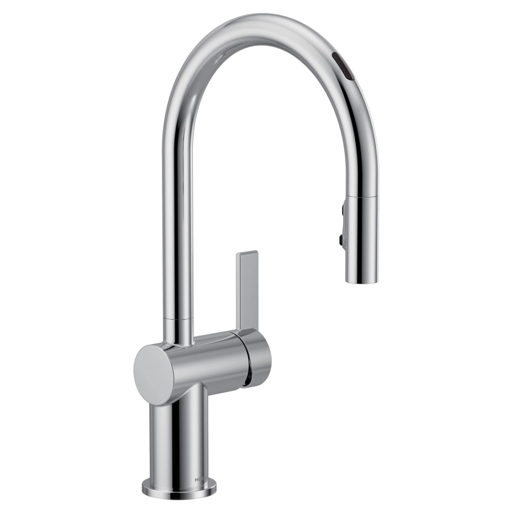 Moen Cia 1.5 GPM Single Hole Pull Down Kitchen Faucet with Voice Activation Chrome