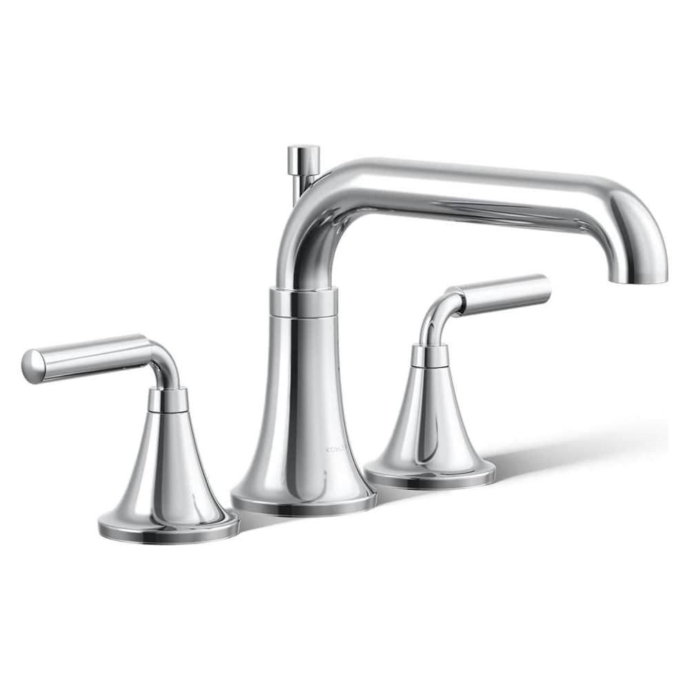 Tone Deck Mounted Roman Tub Filler with Built-In Diverter