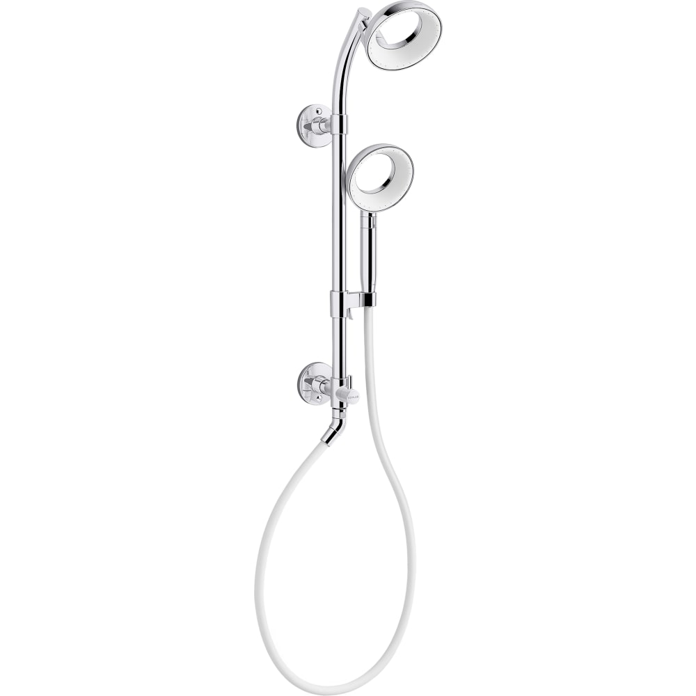 Statement VES Shower Column Kit with 1.5 GPM Shower Head and Hand Shower Featuring Katalyst Air-Induction Spray