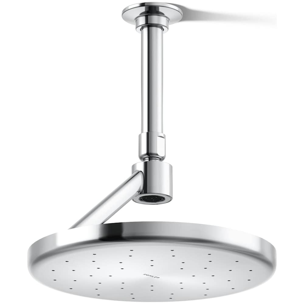 Statement Round 8-7/8" Open Rain Iconic Single Function 1.75 GPM Rainhead with Gravity-Delivered Full Coverage Rain Spray