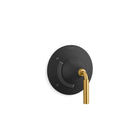 Matte Black / Brushed Moderne Brass