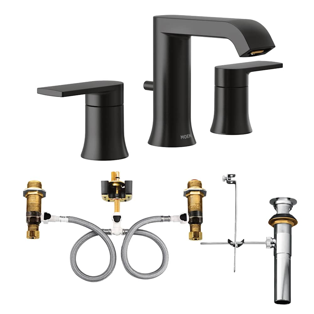 Moen Electronic Single Hole Bathroom Faucet with Control Box from the M-POWER Collection (Valve Included) Chrome