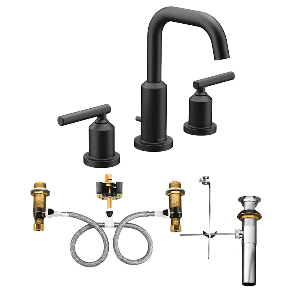 Moen Kurv Smart Faucet 1.5 GPM Single Hole Pull Down Kitchen Faucet with Voice Control Matte Black