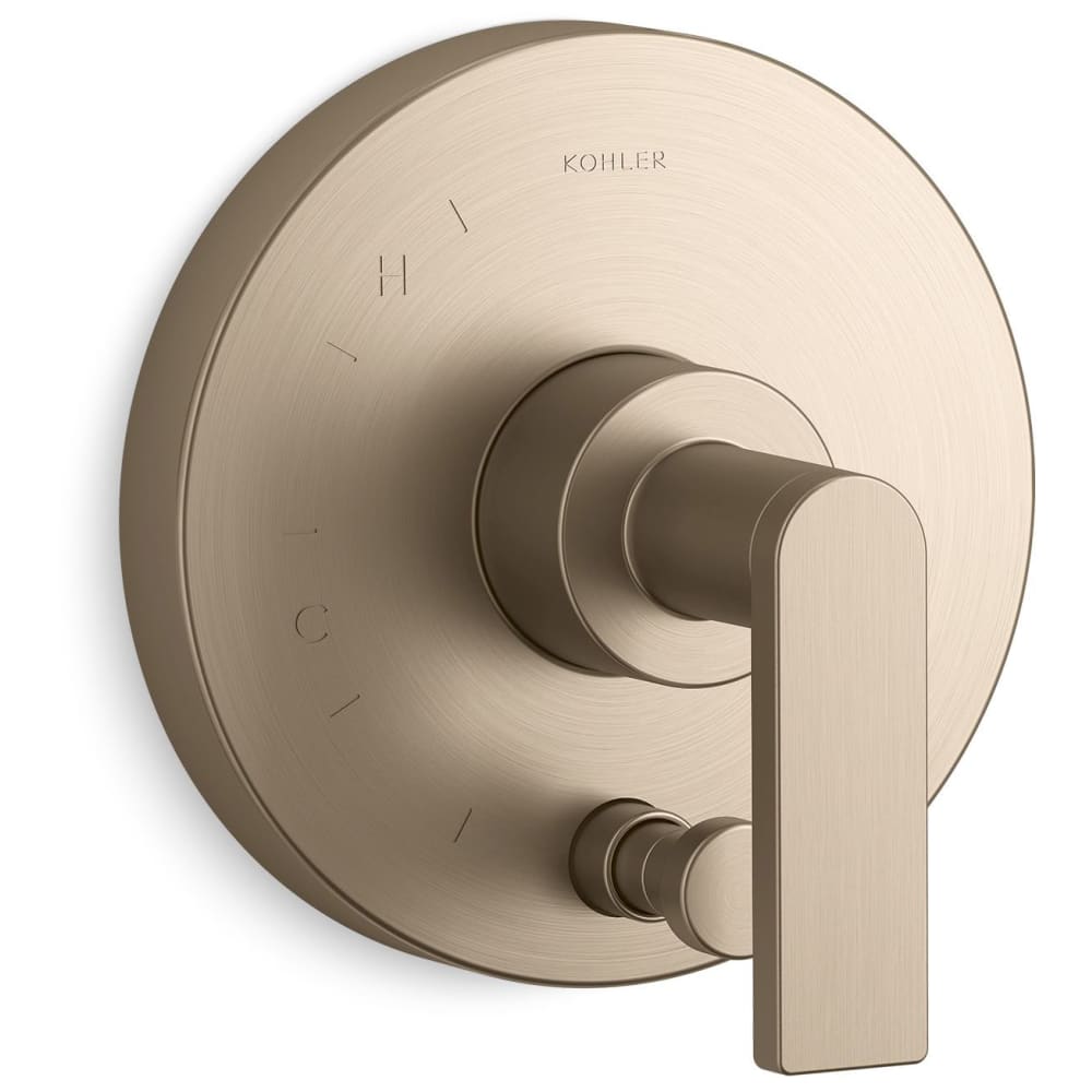 Composed Two Function Pressure Balanced Valve Trim Only with Single Lever Handle and Integrated Diverter - Less Rough In