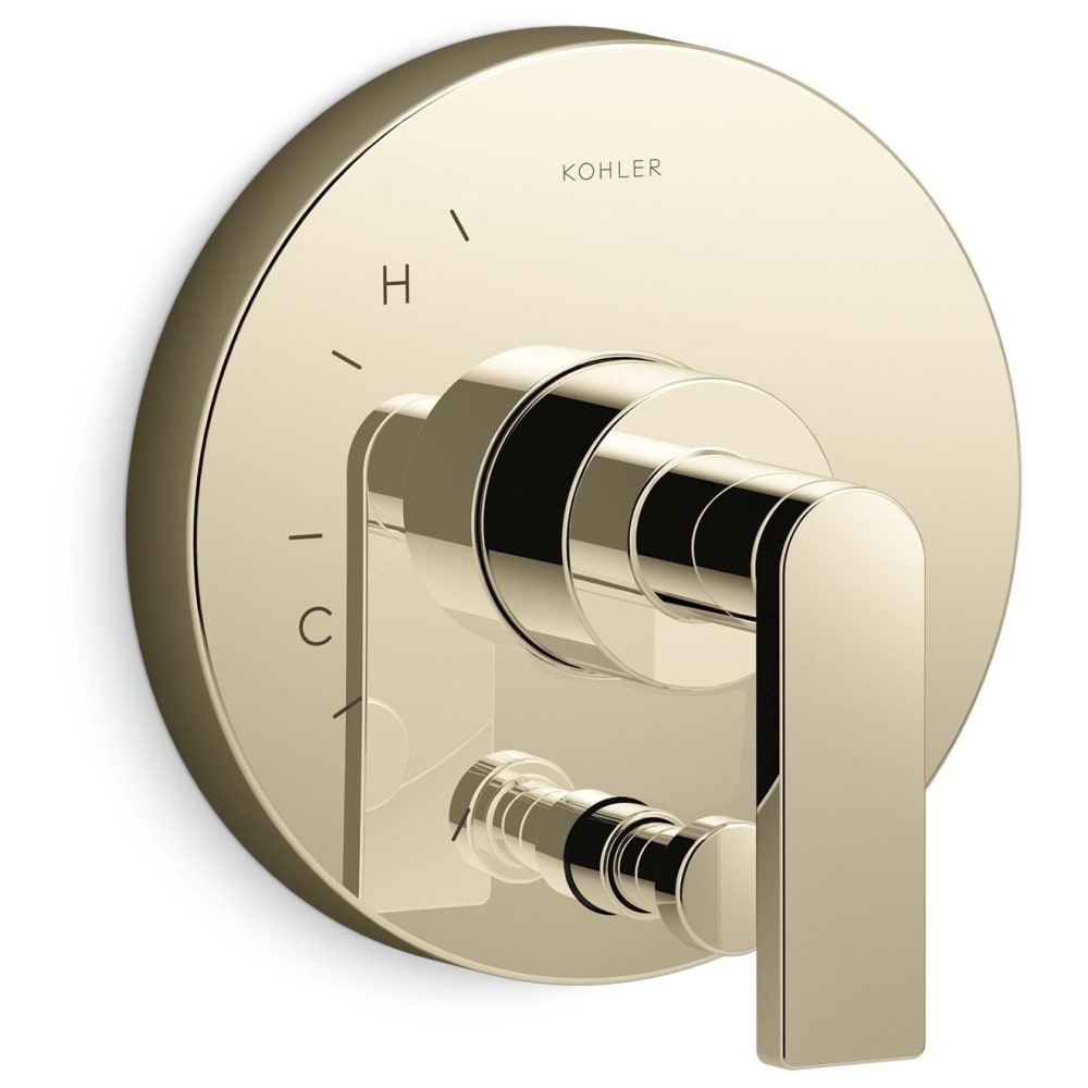 Composed Two Function Pressure Balanced Valve Trim Only with Single Lever Handle and Integrated Diverter - Less Rough In