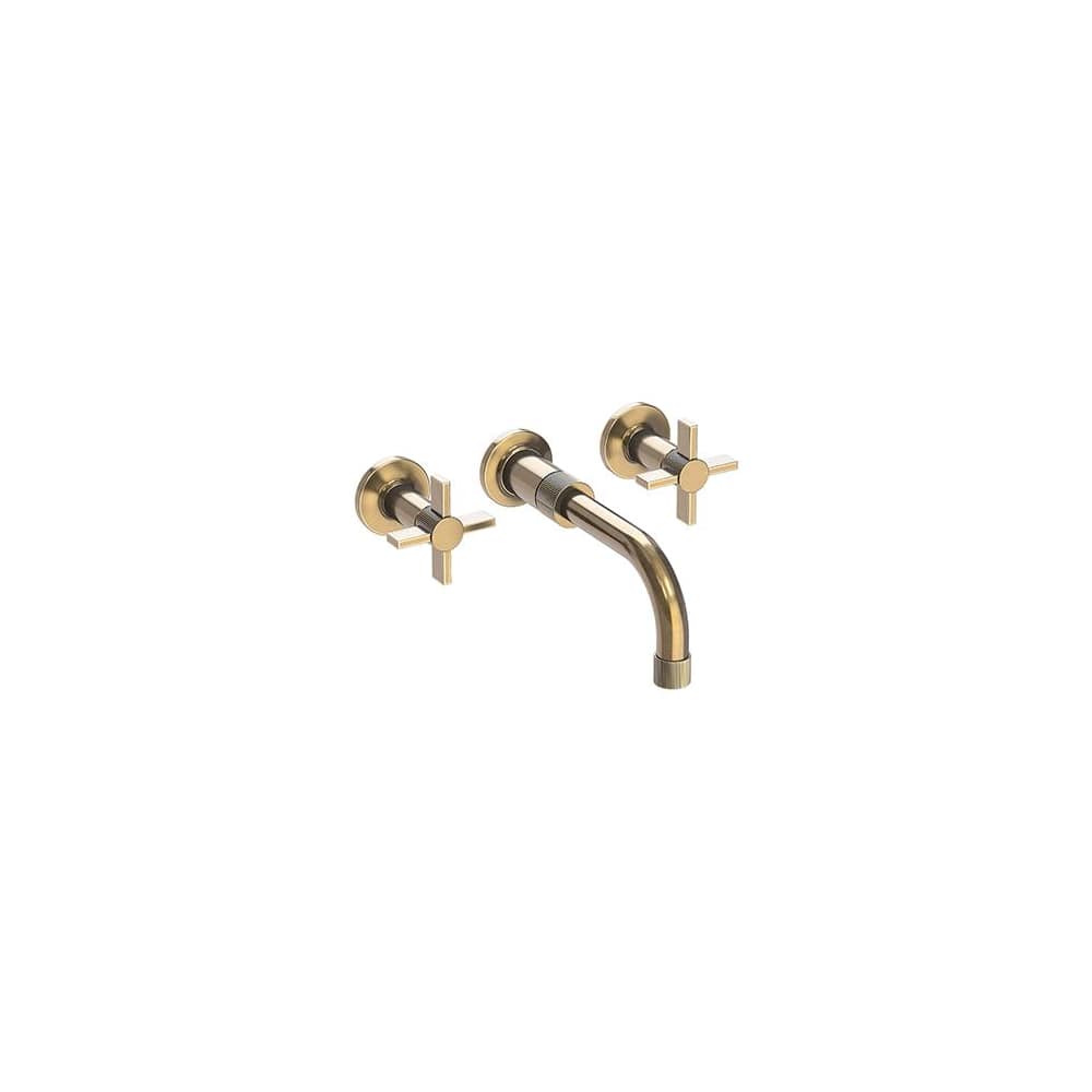 Pardees 1.2 GPM Wall Mounted Widespread Bathroom Faucet with Cross Handles