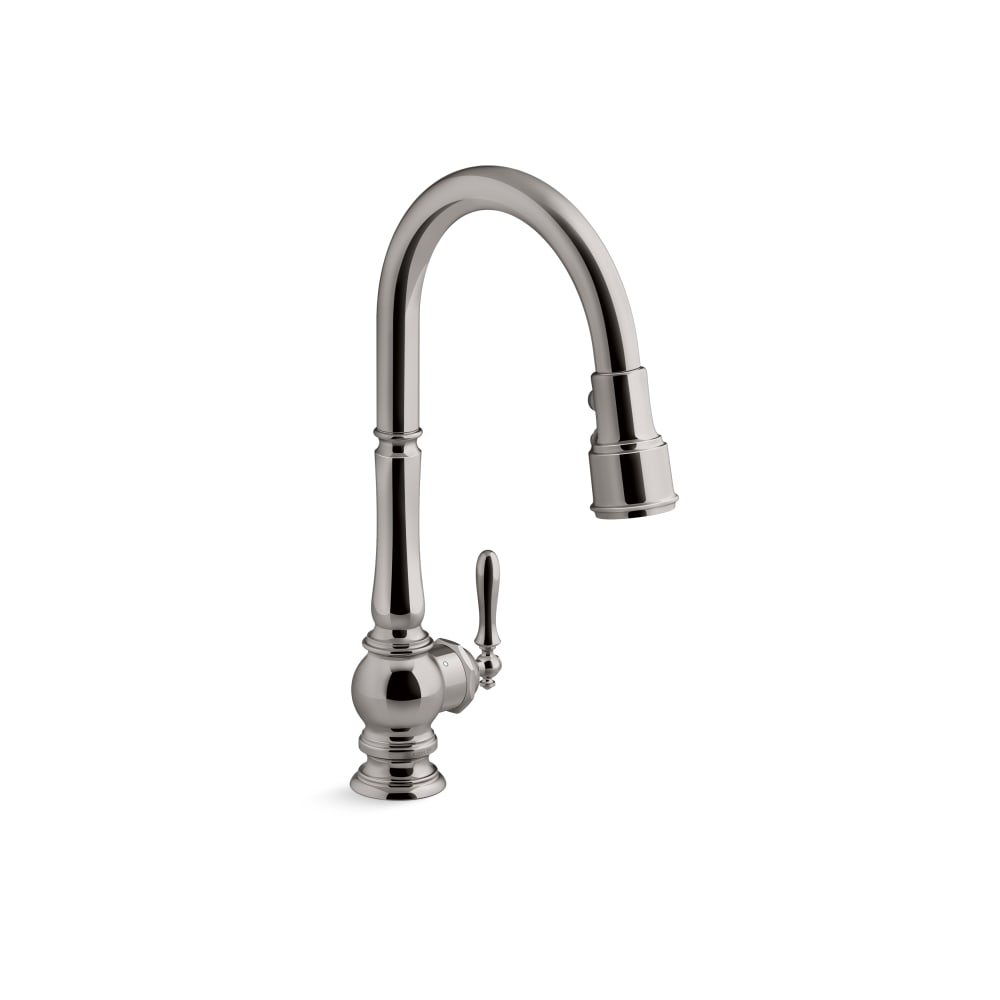 Artifacts Touchless 1.5 GPM Single Hole Pull Down Kitchen Faucet with Three-Function Spray Head