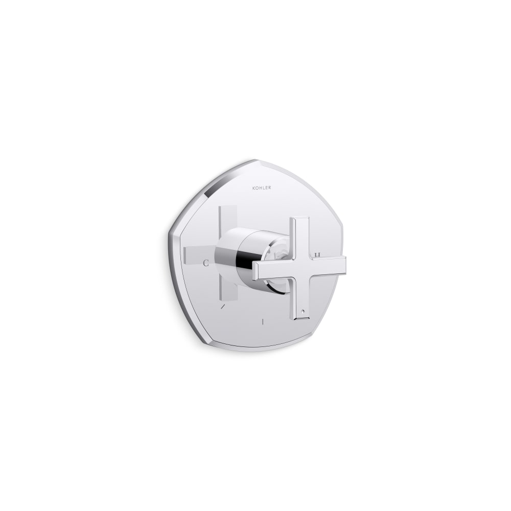 Occasion Thermostatic Valve Trim Only with Single Cross Handle - Less Rough In