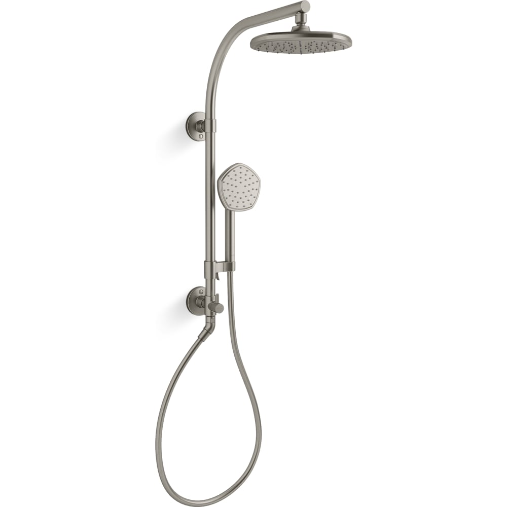 HydroRail-R Occasion Retrofit Shower with Shower Head, Hand Shower, Slide Bar, and Hose