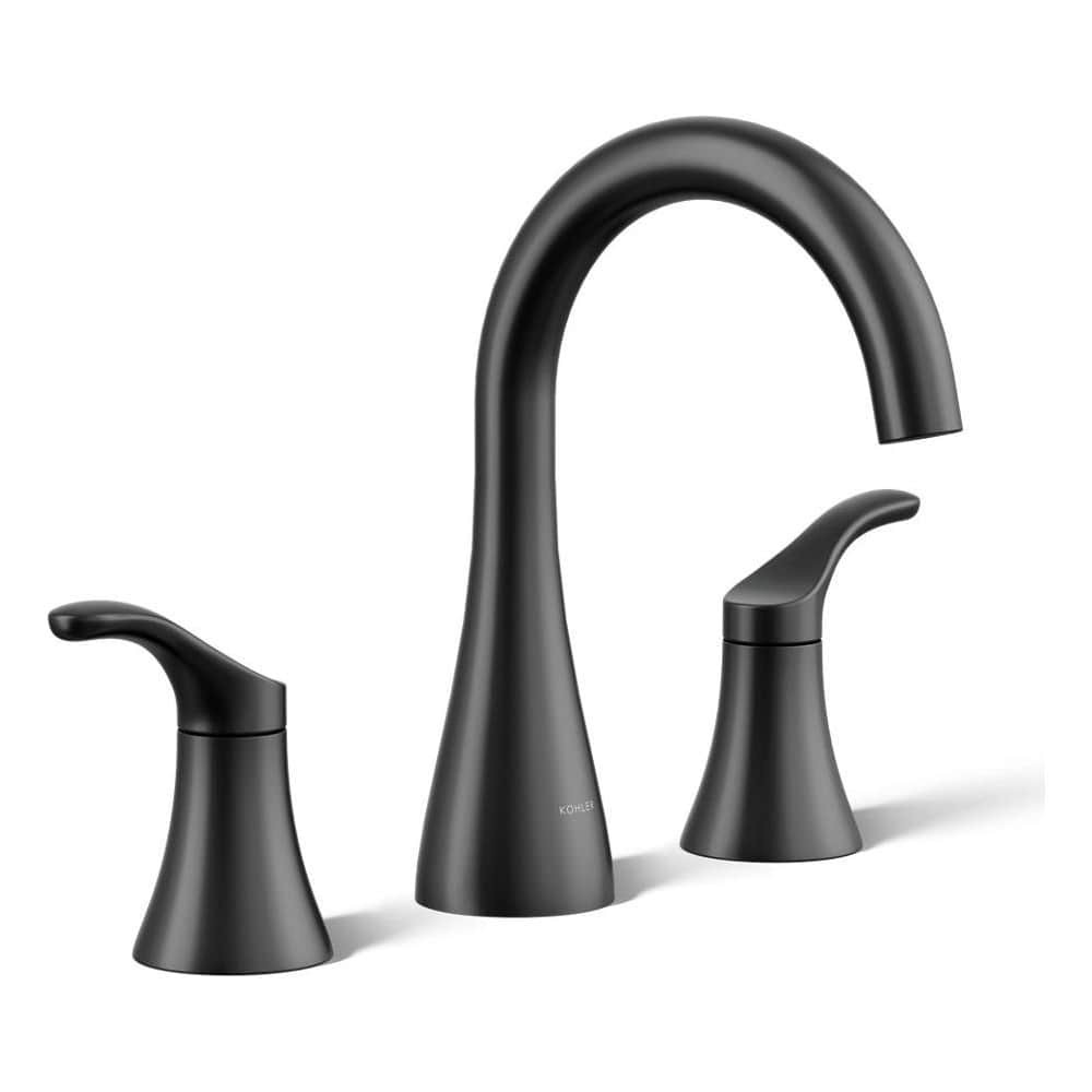 Simplice 0.5 GPM Widespread Bathroom Faucet with Clicker Drain Assembly and UltraGlide Ceramic Disc Valves