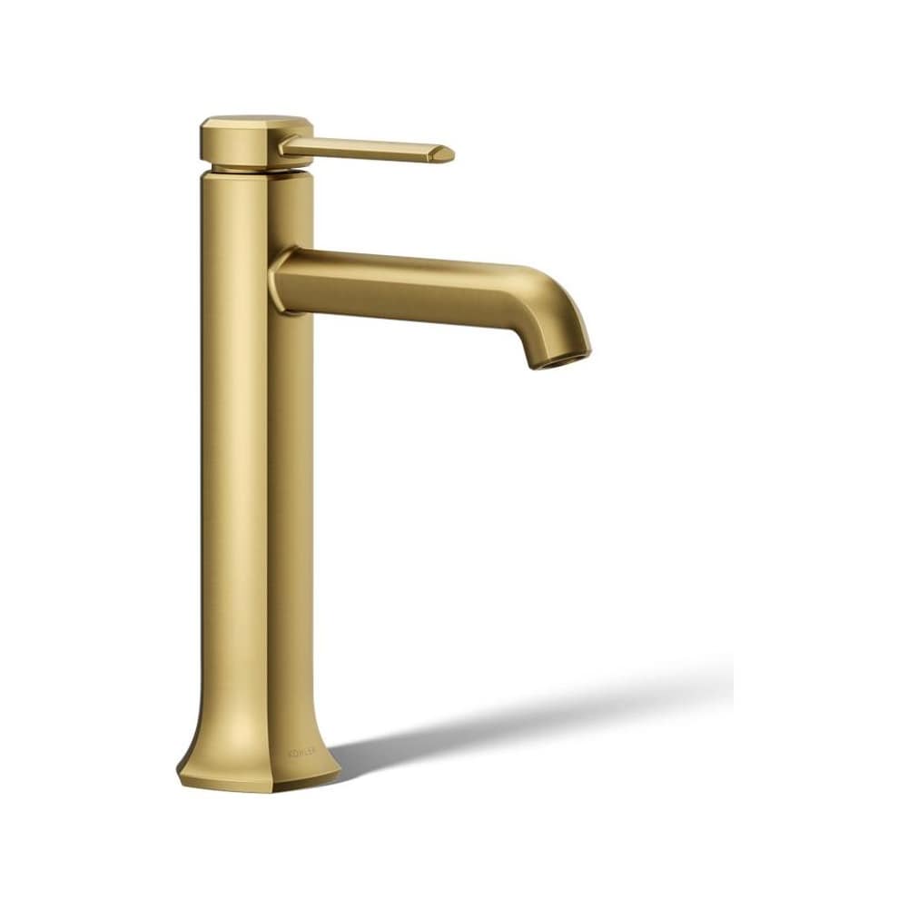 Occasion 0.5 GPM Vessel Single Hole Bathroom Faucet with Clicker Drain Assembly