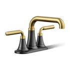 Matte Black / Brushed Moderne Brass