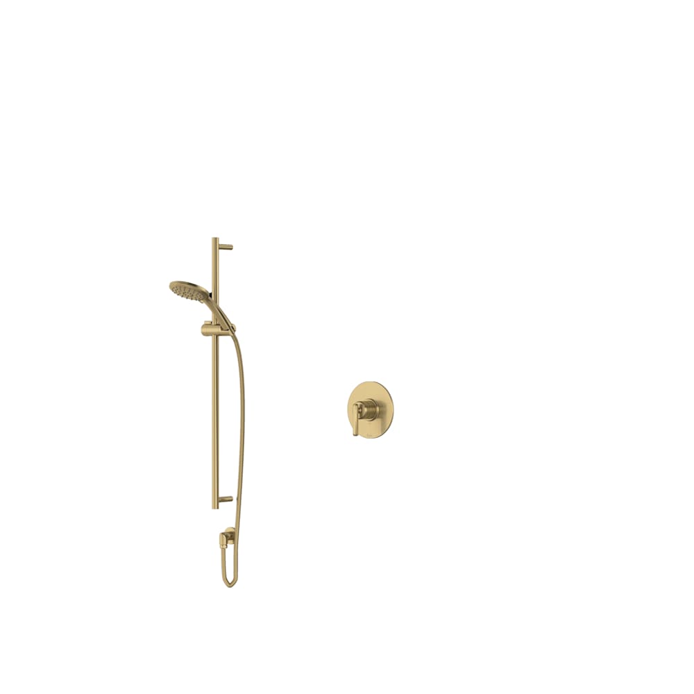 Apothecary Pressure Balanced Shower System with Hand Shower and Valve Trim