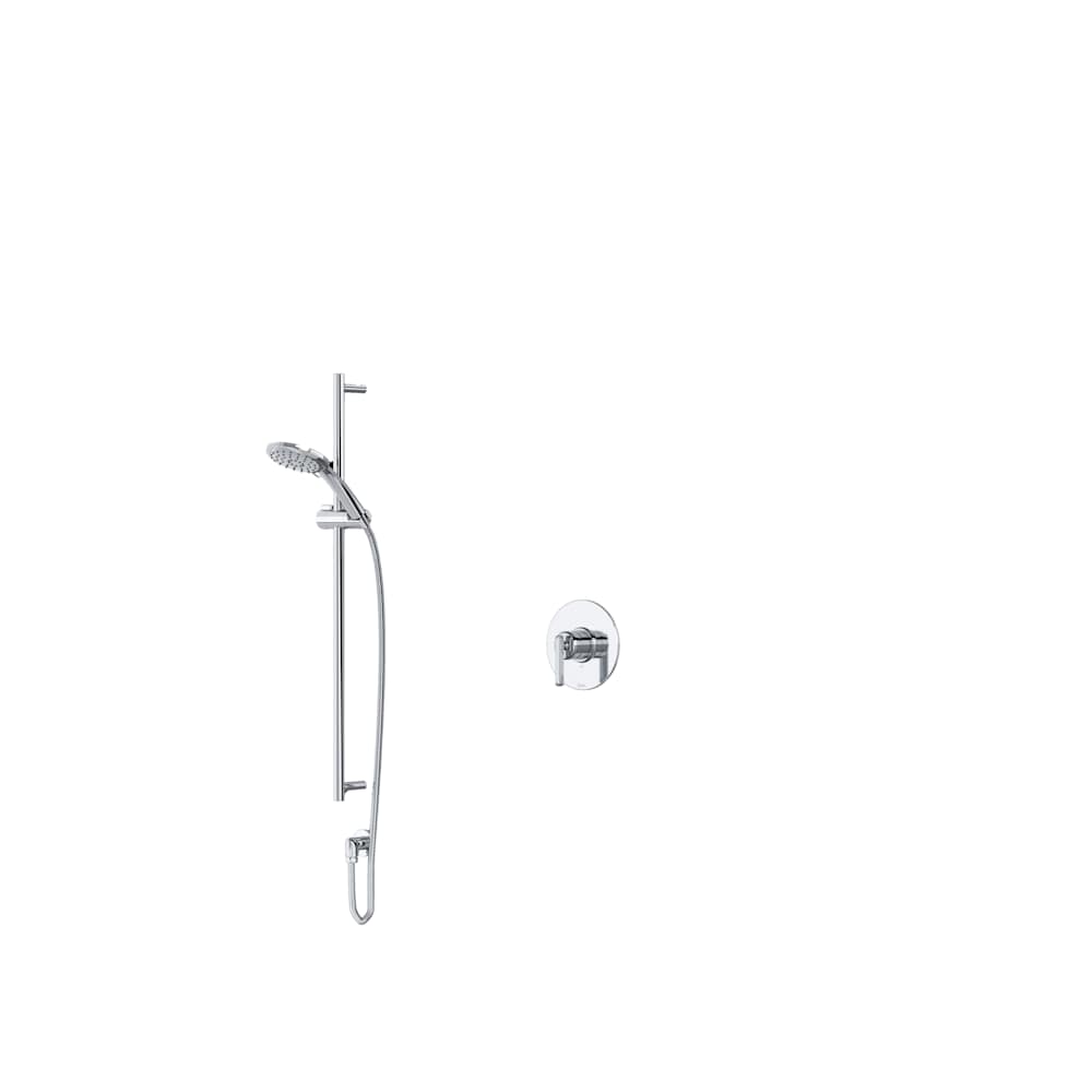 Apothecary Pressure Balanced Shower System with Hand Shower and Valve Trim